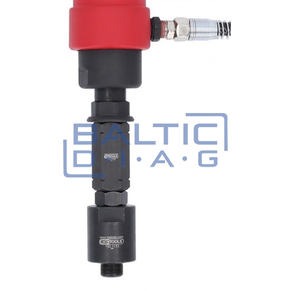 Pneumatic nozzle puller with connectors, KS Tools