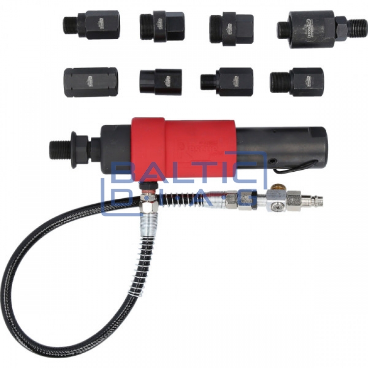 Pneumatic nozzle puller with connectors, KS Tools
