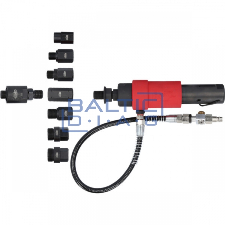 Pneumatic nozzle puller with connectors, KS Tools