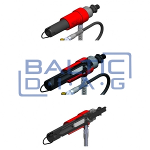 Pneumatic nozzle puller with connectors, KS Tools