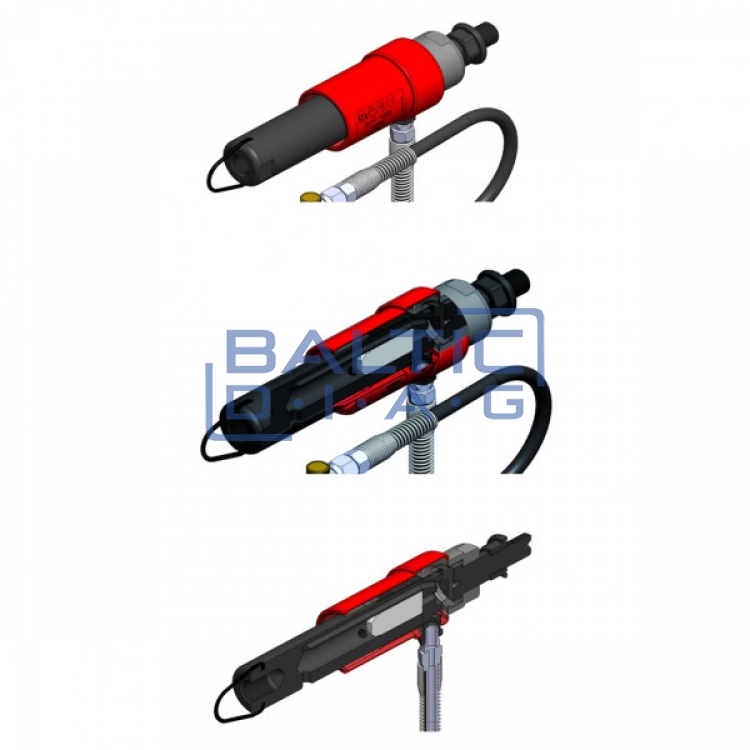 Pneumatic nozzle puller with connectors, KS Tools