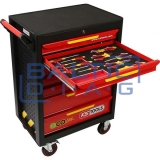 Tool trolley ECOLine with 42 insulated tools, for electric vehicles