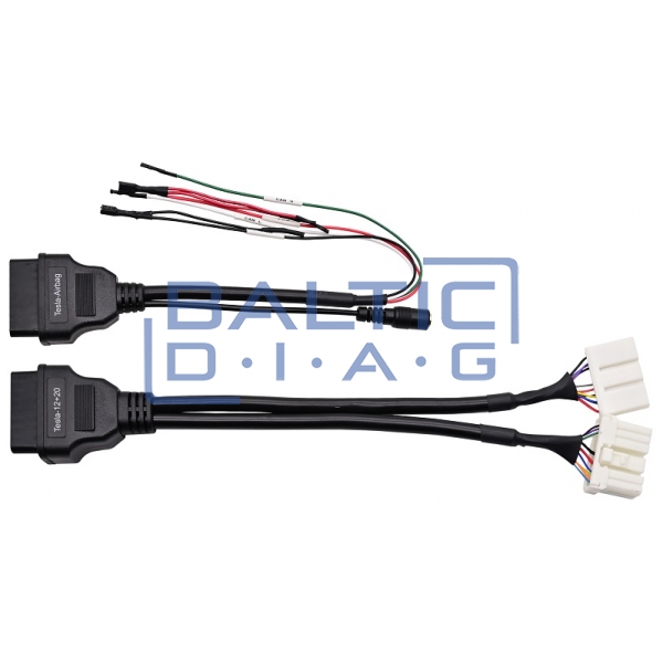 A set of specialized connectors for Tesla cars