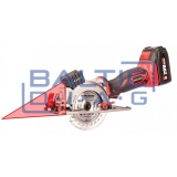 Cordless circular saw Warcraft, 115 mm with laser