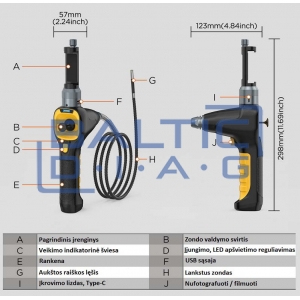 Эндоскоп Autool SVB303, управляемый в четырех направлениях Эндоскоп Autool SVB303, управляемый в четырех направлениях