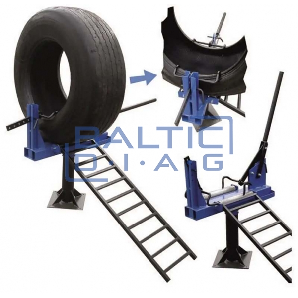 Truck tire spreader equipment