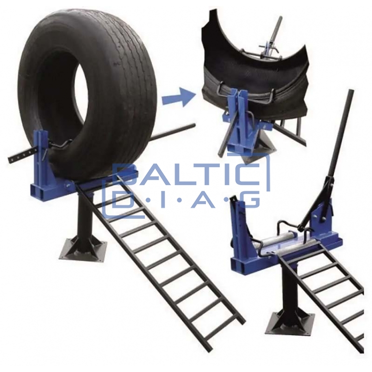 Truck tire spreader equipment