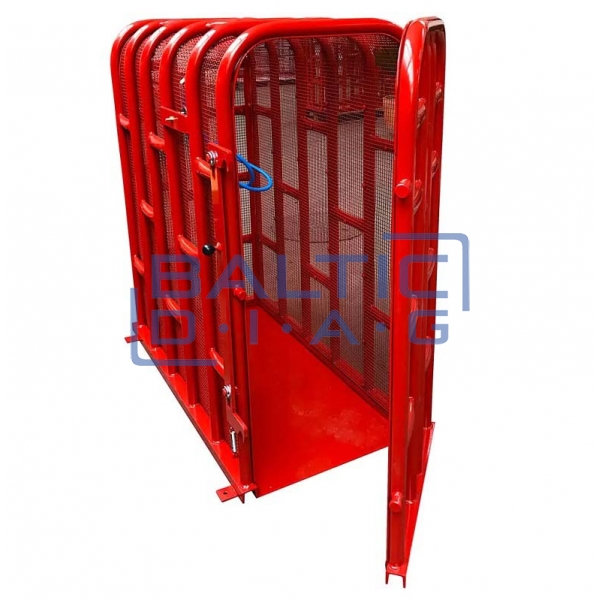 Protective tire inflation cage for truck, agricultural machinery, and trailer tires Coton