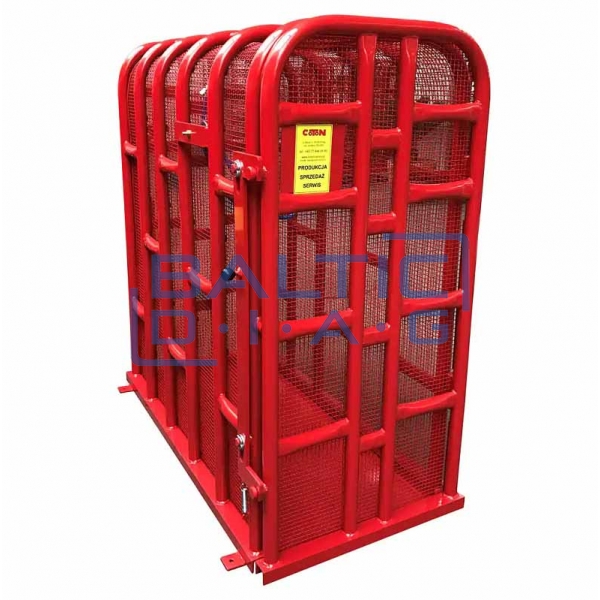 Protective tire inflation cage for truck, agricultural machinery, and trailer tires Coton