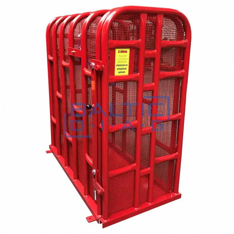 Protective tire inflation cage for truck, agricultural machinery, and trailer tires Coton