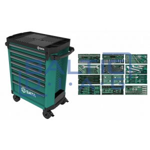 Tool trolley, 7 drawers Sata Pro with 246 pcs. tools