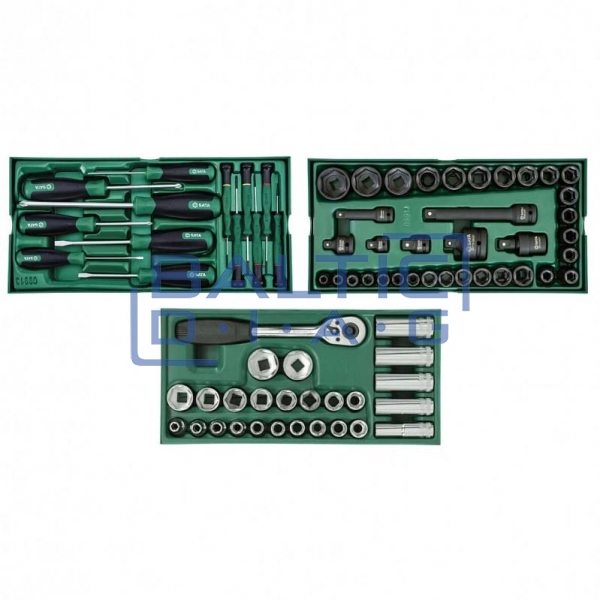 Тележка для инструментов, 7 ящиков Sata Pro с 300 шт. инструментов