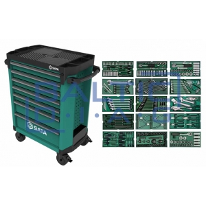 Tool trolley, 7 drawers Sata Pro with 300 pcs. tools