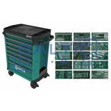 Тележка для инструментов, 7 ящиков Sata Pro с 300 шт. инструментов
