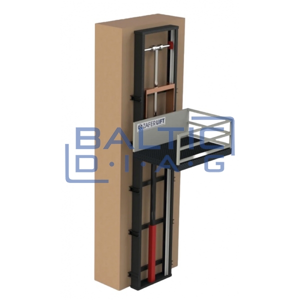Two-column cargo lift Zafer 2000 kg