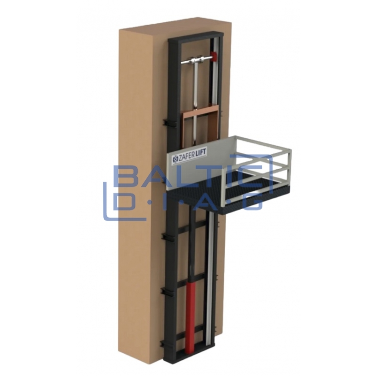 Two-column cargo lift Zafer 2000 kg
