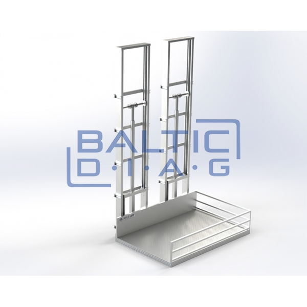 Tandem two-column cargo lift Zafer