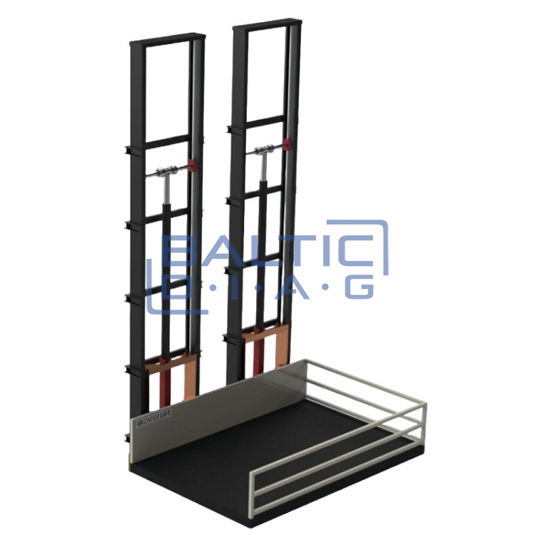 Tandem two-column cargo lift Zafer