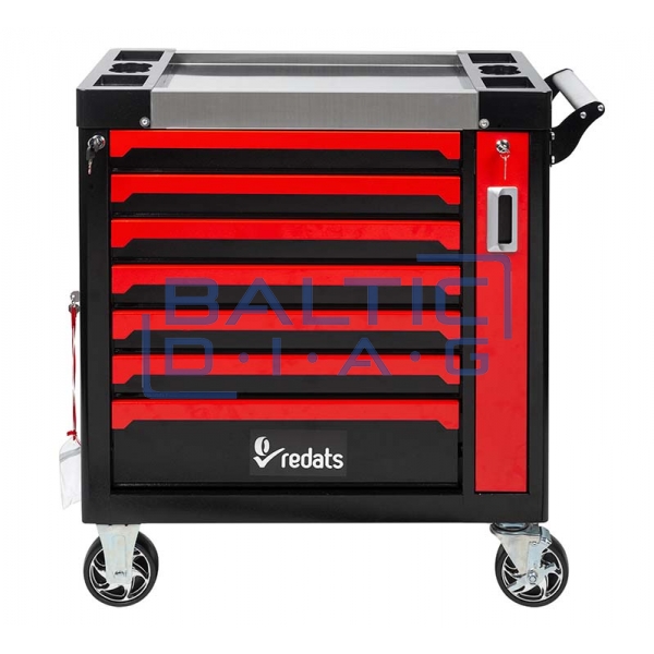 Tool trolley with 7 drawers and pull-out wall Redats