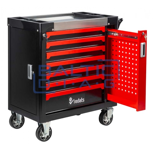 Tool trolley with 7 drawers and pull-out wall Redats