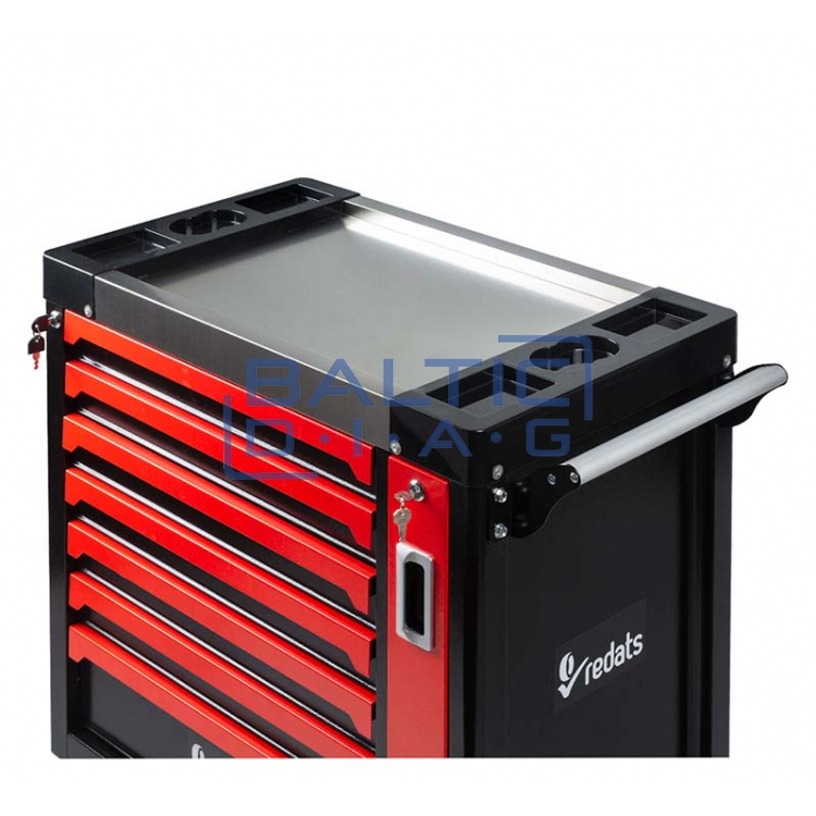 Tool trolley with 7 drawers and pull-out wall Redats