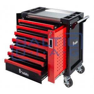 Tool trolley with 7 drawers and pull-out wall Redats