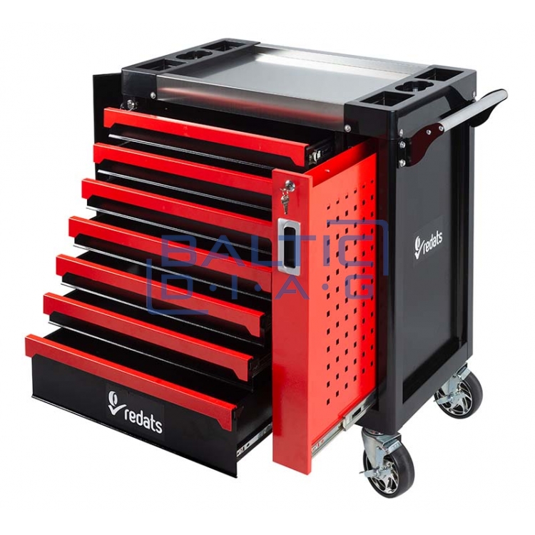 Tool trolley with 7 drawers and pull-out wall Redats