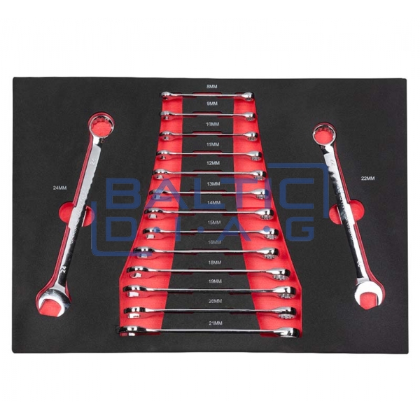 Tool trolley with 7 drawers and pull-out wall and 258 pcs. tools Redats