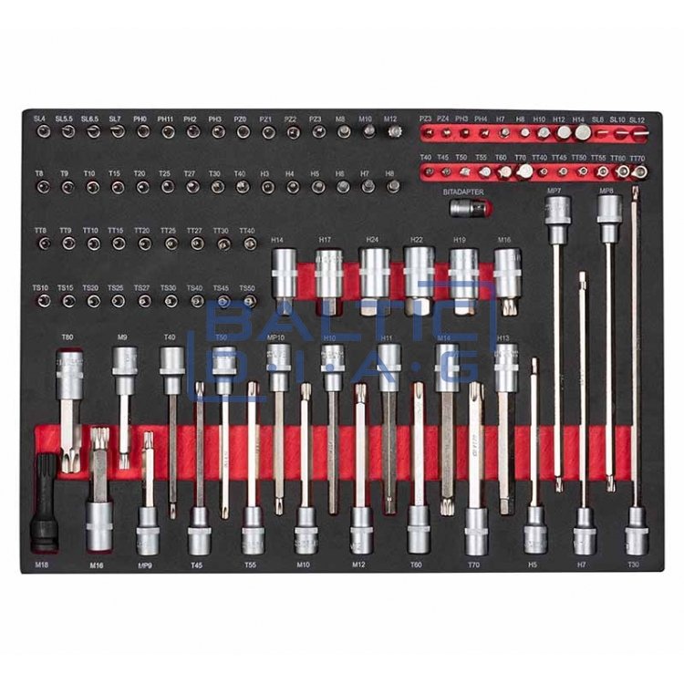 Tool trolley with 7 drawers and pull-out wall and 258 pcs. tools Redats