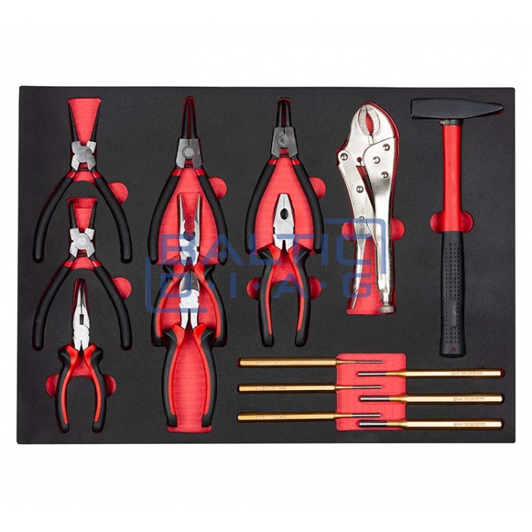 Tool trolley with 7 drawers and pull-out wall and 258 pcs. tools Redats