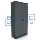 Metal work cabinet with 4 shelves and 2 drawers Valkenpower