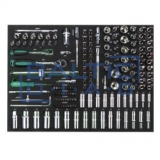 Tool trolley, 7 drawers and 330 pcs. tools