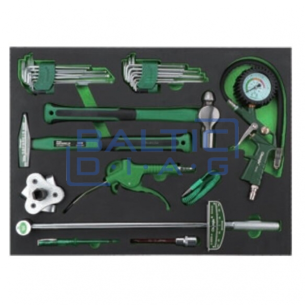 Tool trolley, 7 drawers and 330 pcs. tools