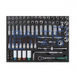 Tool trolley, 7 drawers and 330 pcs. tools