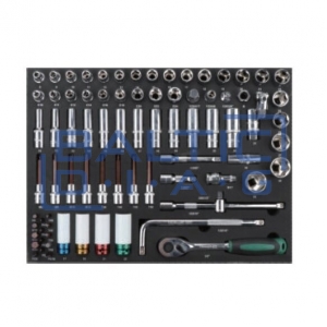 Tool trolley, 7 drawers and 330 pcs. tools