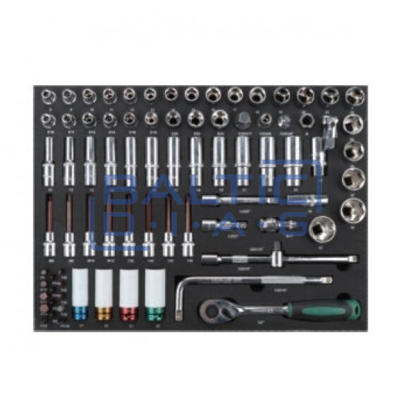 Tool trolley, 7 drawers and 330 pcs. tools