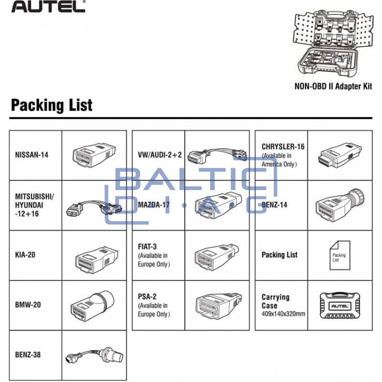 Diagnostic connector kit, Autel OBD1