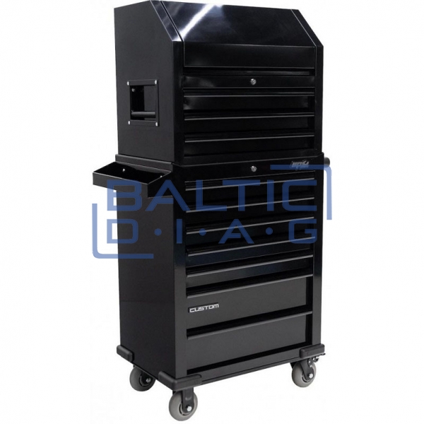 Tool trolley with tool box and 10 drawers SPtools Custom series
