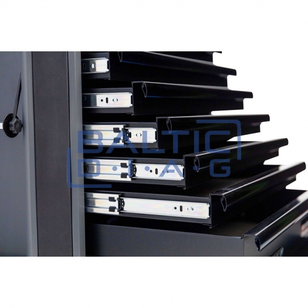 Тележка для инструментов с 9 ящиками серии SPtools Tech