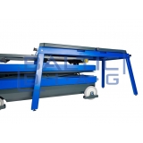 Electrohydraulic, mobile scissor lift for electric cars BT1200
