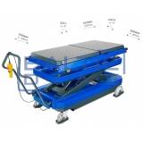 Electrohydraulic, mobile scissor lift for electric cars BT1200