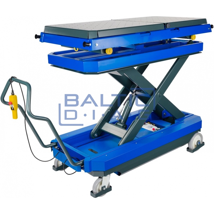 Electrohydraulic, mobile scissor lift for electric cars BT1200