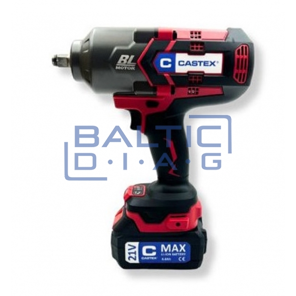 Cordless impact wrench Castex 1/2", 21V, 1700 Nm