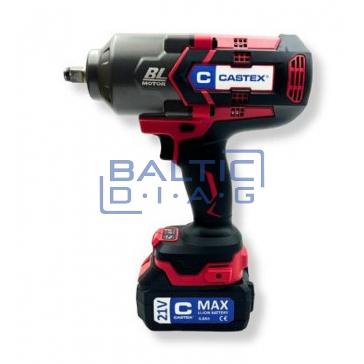 Akumuliatorinis smūginis veržliasukis Castex 1/2", 21V, 1700 Nm