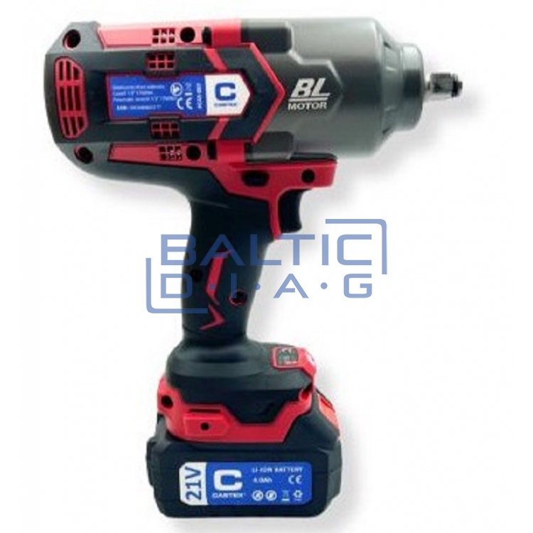Akumuliatorinis smūginis veržliasukis Castex 1/2", 21V, 1700 Nm