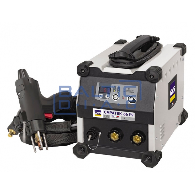 Spot welding equipment GYS Capatek 66 FV with retractable welding gun