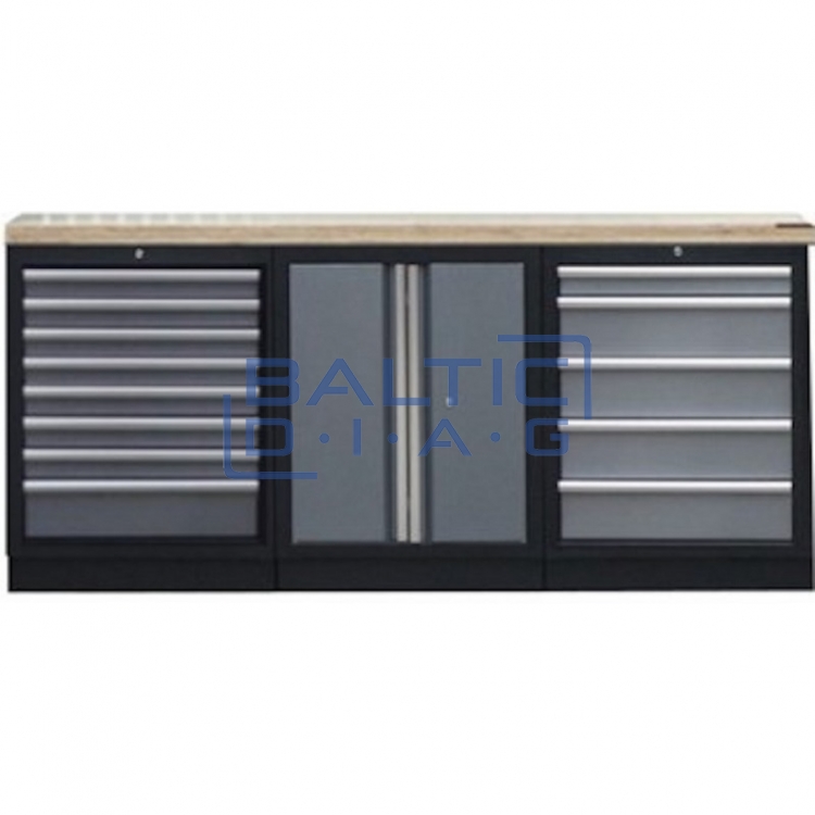 Three-piece workshop workbench set SPtools