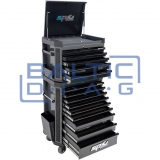 Tool trolley with top box and 16 drawers, SPtools Tech series