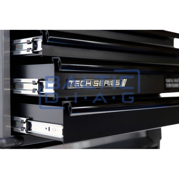 Тележка для инструментов с верхним ящиком и 16 ящиками, серия SPtools Tech