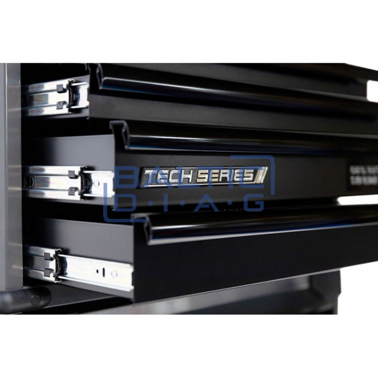 Тележка для инструментов с верхним ящиком и 16 ящиками, серия SPtools Tech